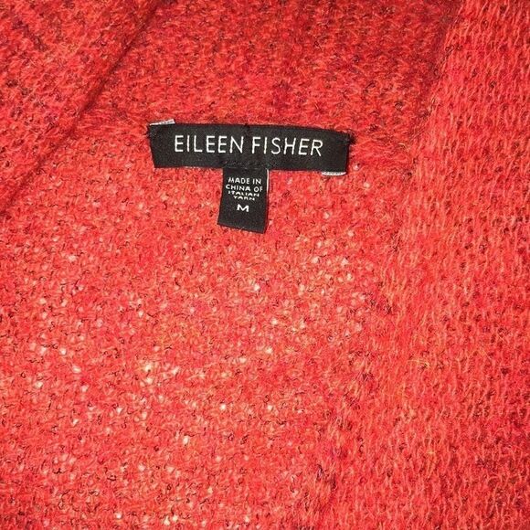 Eileen Fisher Open Front Cardigan Wool Mohair - Picture 7 of 9